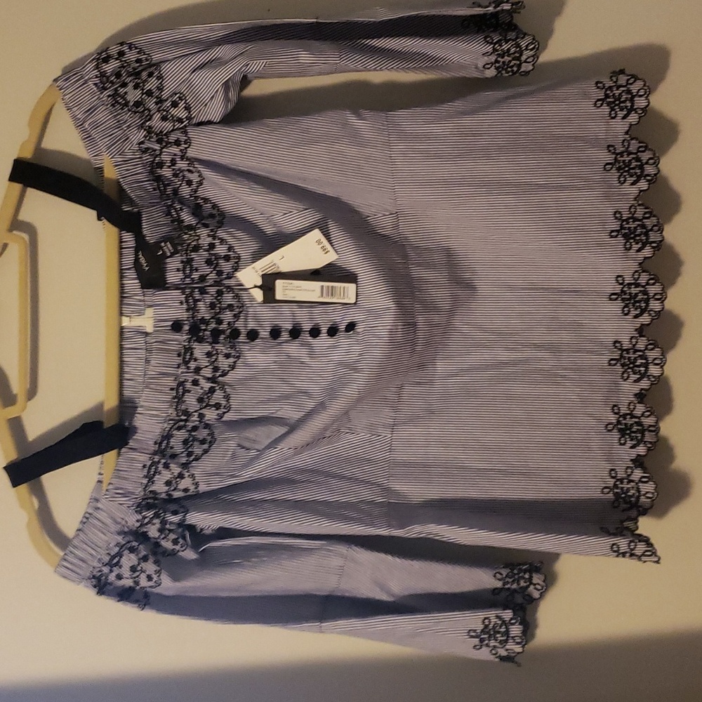 Yyigal 3/4 sleeve off the shoulder blouse